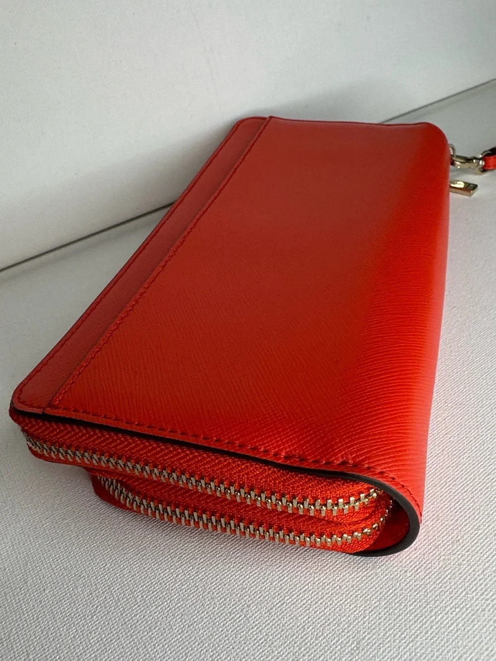 Kate Spade Madison Dual Compartment Zip Wallet Wristlet - Gazpacho Orange-Red